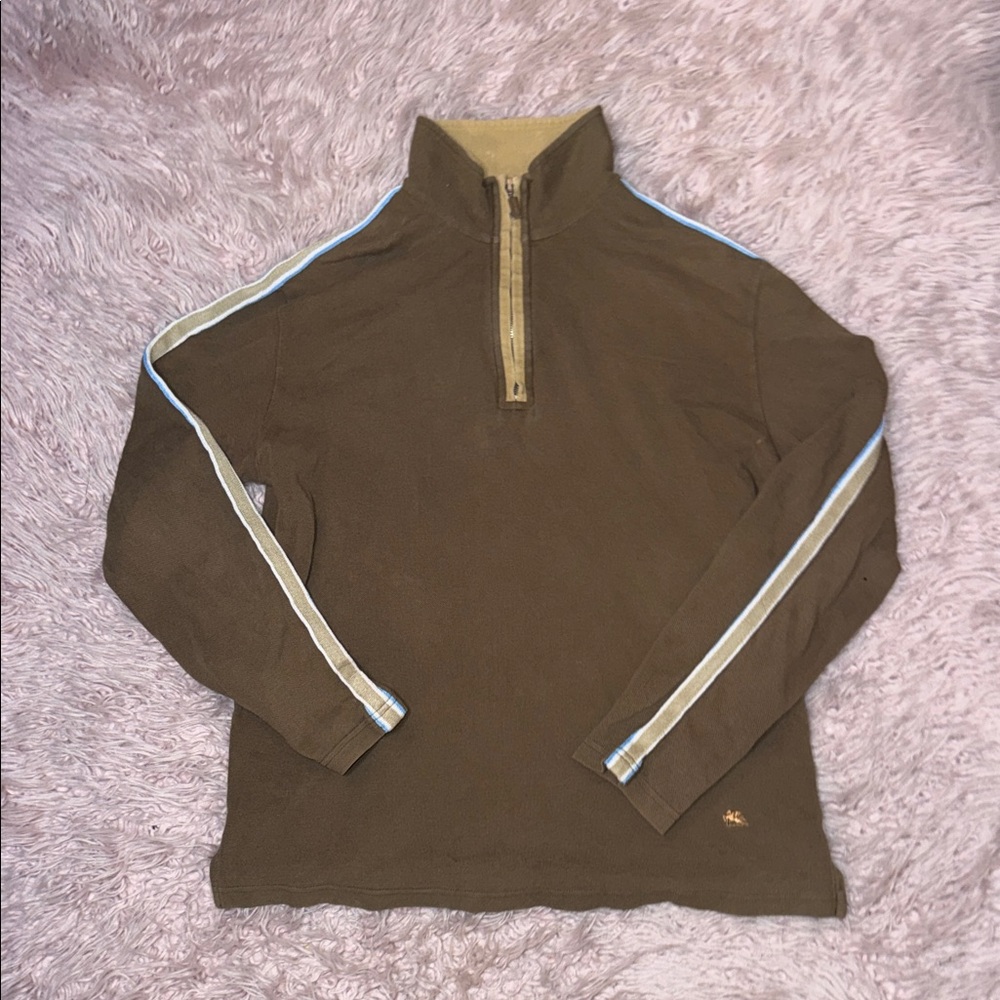 ETRO Men's / unisex Brown Quarter-Zip Sweater